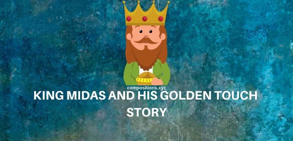 King midas golden touch, golden touch story, writing, English  handwriting practice